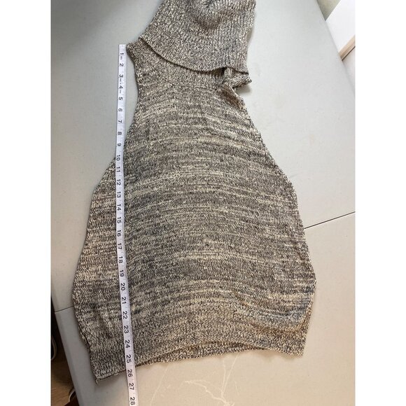 MINKPINK Grey Drop Armhole Cowl Neck Turtleneck Tunic SZ Small - Picture 7 of 8